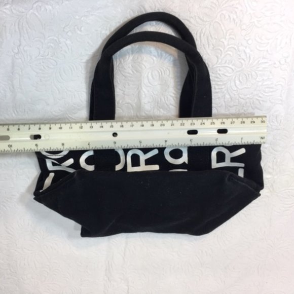 Aeropostale Printed Black & White Mini Cotton Tote Bag 8"x4"x5" - Picture 8 of 16